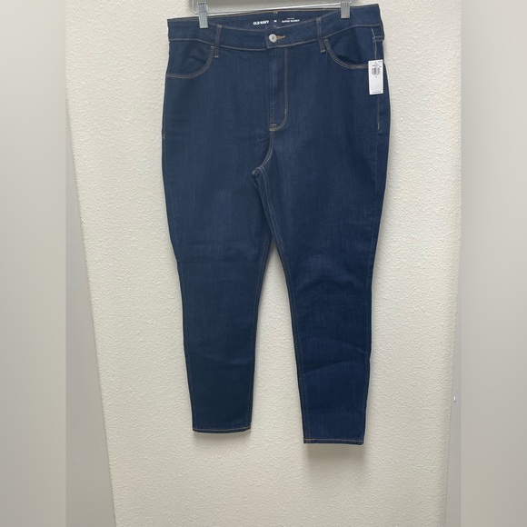 Old Navy Denim - Old Navy NWT Women’s 14 High Rise Super Skinny Dark Wash Blue Jeans